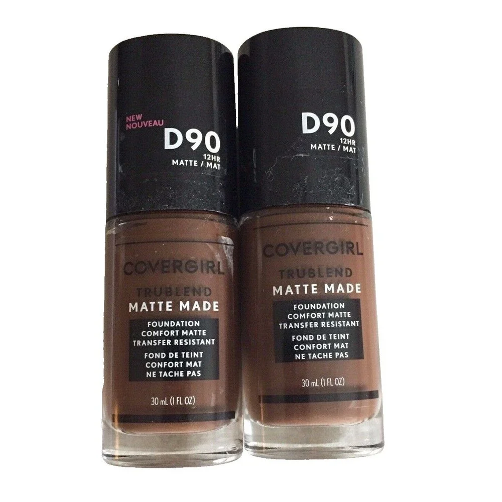 Covergirl Trublend Matte Made Liquid Foundation D90 Espresso 1 Fl oz 2 Pack